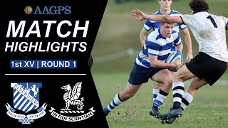 Riverview vs Newington  AAGPS 1st XV Highlights [upl. by Albina814]