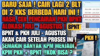 YES  BARU SAJA BLT CAIR LAGI DI 2 KKS  TANDA PENCAIRAN PKH BPNT JULI  AGUSTUS SEMAKIN DEKAT [upl. by Wenda491]