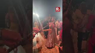 WATCH Mukesh And Nita Ambani Play Dandiya At PreWedding Bash Of Son Anant Ambani [upl. by Lindgren]