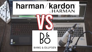 Harman Kardon VS Bang amp Olufsen Laptop Speaker Test [upl. by Nnyleimaj]