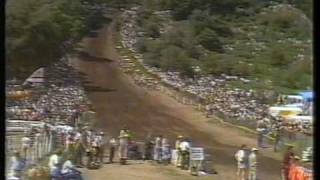 British 500cc Motocross GP Hawkstone Park 1984 Part 2 [upl. by Assirek]