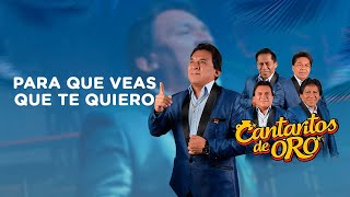 PARA QUE VEAS QUE TE QUIERO  CANTARITOS DE ORO  VIDEO OFICIAL [upl. by Atem]