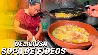 Rica sopa de fideo al estilo de Doña Viky [upl. by Hanima]