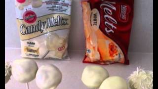 how to dip cake pops wilton candy v white chocolate melts How To Cook That Ann Reardon [upl. by Yalahs]