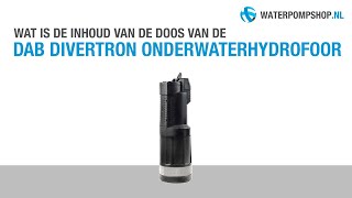 DAB Divertron Onderwaterhydrofoor  Unboxing [upl. by Nahij]