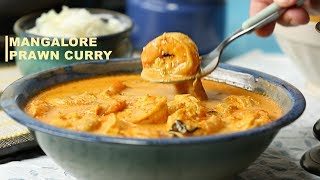 Mangalore Prawn Curry Recipe  Spicy Indian Prawn Curry  Mangalorean Prawns Recipe [upl. by Locke1]