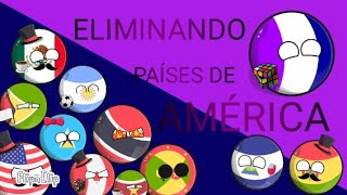 Eliminado países de América serie completa  1000subs coutriballs viral humor suscribete video [upl. by Ahsika]