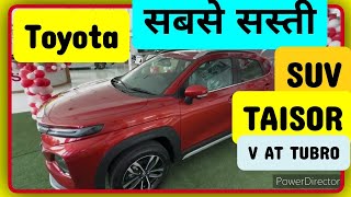 Toyota Urban Cruiser Taisor V AT Top Model All Features Explained Exterior amp Interior taisor [upl. by Esinereb]