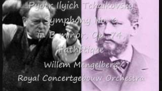 Tchaikovsky Symphony No6 quotPathetiquequot Mengelberg [upl. by Carlota]