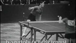 Technique and tactics of players in table tennis 1981 year USSR [upl. by Ahkos537]