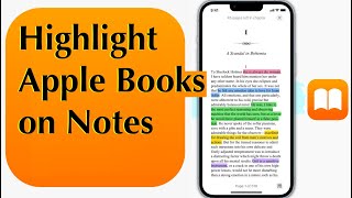 How to use Highlights Notes in Apple Books  Highlights Apple Books [upl. by Tebor]