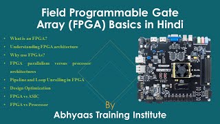 FPGA Basics Architecture and Applications  FPGA vs ASIC vs Processor  Design Optimization Hindi [upl. by Jepum]