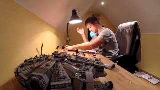 LEGO MILLENIUM FALCON 75105 TIME LAPSE [upl. by Glad]