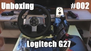 Unboxing 002  Logitech G27 Lenkrad  GermanHD quotMein neues Lenkradquot [upl. by Odnama]