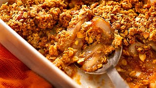 Harvest Pear Crisp Recipe Making Classic Homemade Pear Crisp [upl. by Quickman]