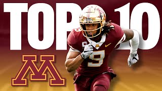 Minnesota Golden Gophers TOP 10 Football Players for 2024 [upl. by Rheims787]