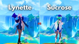 Can Lynette REPLACE Sucrose Lynette vs Sucrose  Genshin Impact [upl. by Eelanna]