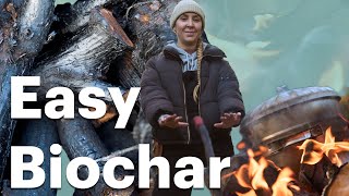 How To Make Biochar at Home EASY [upl. by Ynahpets]