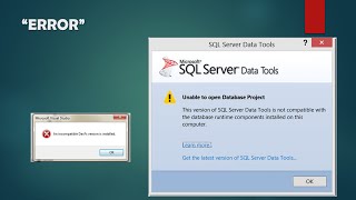 SQL Server Data Tool and DacFX Error [upl. by Yttocs]