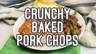 Crunchy baked pork chops [upl. by Nahtanod]