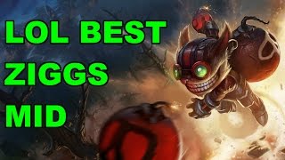 LOL best ziggs mid  how to ziggs  Replay ziggs full game  challenger ziggs  build ziggs  guide [upl. by Nedyrb]