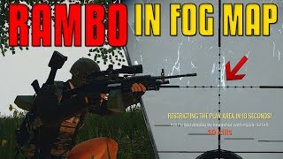 RAMBO in FOG Weather  2x M249  PUBG [upl. by Anhej]