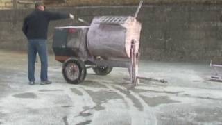 BlastOff Concrete Remover on Mortar Mixer [upl. by Nikolai]