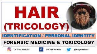 Hair Analysis in Identification  Personal Identity  Dr Krup Vasavda [upl. by Ardiedak694]