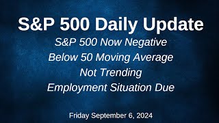 SampP 500 Daily Market Update for Friday September 6 2024 [upl. by Assilam]