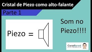 Tweeter Piezo  Você já ouviu falar dele O cristal piezoelétrico como altofalante [upl. by Norval]