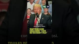 Trump prende in giro Kamala Harris quotLavete mai vista ridere È pazzaquot [upl. by Hendricks]