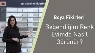 Boya Fikirleri Beğendiğim Renk Evimde Nasıl Görünür [upl. by Geldens]