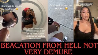 CAUGHT HER MAN CHEATING WHILE ON BEACATION 🤯😲 Not demure not classy [upl. by Izzy303]