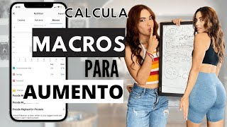 COMO CALCULAR MACROS Y CALORíAS PARA AUMENTO DE MASA MUSCULAR Dieta Paso a Paso de hipertrofia [upl. by Oilicec263]