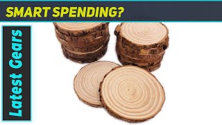 16 Pcs 35quot4quot Unfinished Natural Wood Slices Circles Best Choice for DIY Crafts and Rustic [upl. by Esoj]