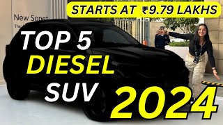 TOP 5 Diesel SUV in 2024 Starts from Rs 10 lakhs  Afforable Diesel SUV in India  Creta Diesel [upl. by Beghtol]