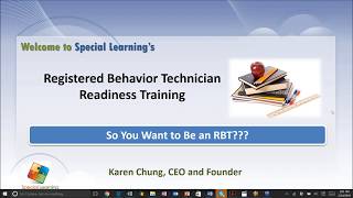 RBT Readiness Registered Behavior Technician Readiness Training [upl. by Bunder]