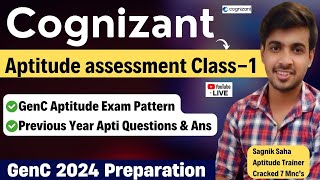 Cognizant Aptitude Questions amp Answers  Previous Year Questions  GenC Exam Preparation 2024 [upl. by Nerot]