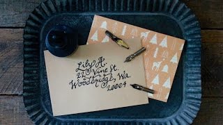 Intro to Dipping Pen Handlettered Calligraphy [upl. by Ametaf973]