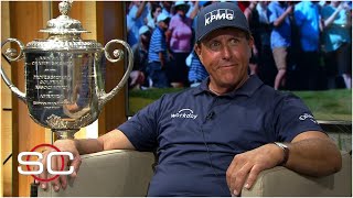 Phil Mickelson reacts to winning the PGA Championship at age 50  SportsCenter [upl. by Avihs]