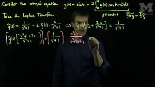 Solving an Integral Equation with Laplace Transform Example 2 [upl. by Najtsirk]