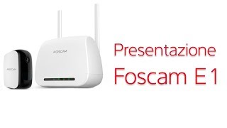 Kit Foscam E1 senza fili Telecamera IP di videosorveglianza Full HD con batteria di lunga durata [upl. by Lisandra]