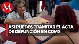 Habilitan 3 unidades móviles para actas de defunción en CdMx [upl. by Enelehcim]