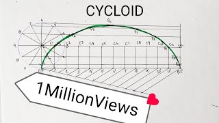 Construction of Cycloid  Cycloids  Engineering Graphics [upl. by Dedie]