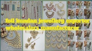 foil Kundan jewellery exporter manufacturer wholesaler worldwide shipping [upl. by Acir]