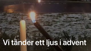 Vi tänder ett ljus i advent med text  Adventsång [upl. by Tracee160]