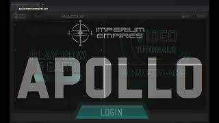 Imperium Empires  APOLLO Web Game Quick Start [upl. by Ayt432]