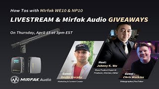 How Tos with Mirfaks WE10 Wireless Microphone and NP10 Shotgun Microphone [upl. by Nonnahsed]