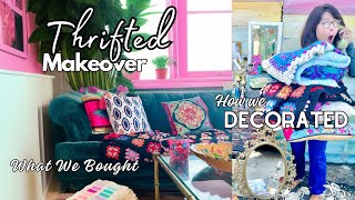 Thifted Decorating makeover  how we styled what we bought [upl. by Dunaville550]