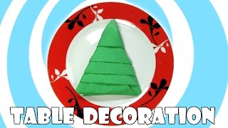 DIY Napkins Christmas Tree Table Decoration [upl. by Nnyrat]